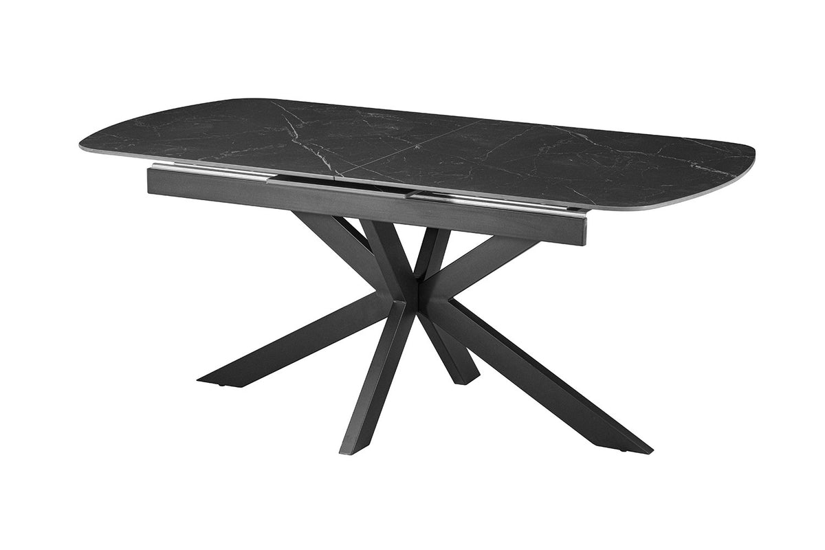 NEW - Uitschuifbare tafel 'Hestia' 180-220 cm Deens Ovaal Steen Zwart (2c) - foto 7