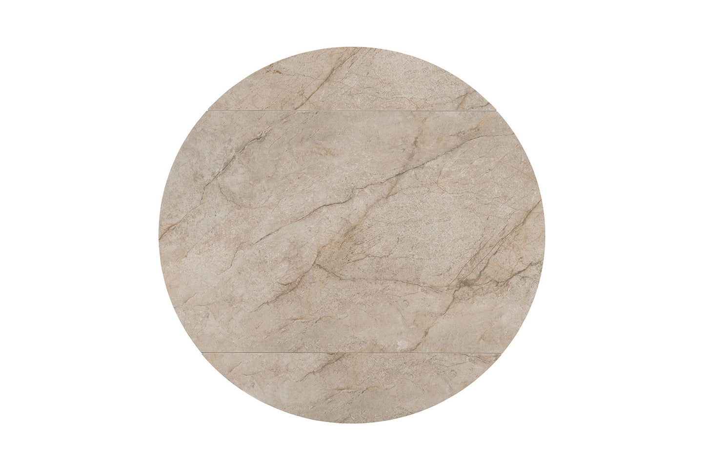 NEW - Uitschuifbare tafel 'Athéna' Rond 140-140x90 cm steen Shakspear Beige (2c) - foto 4