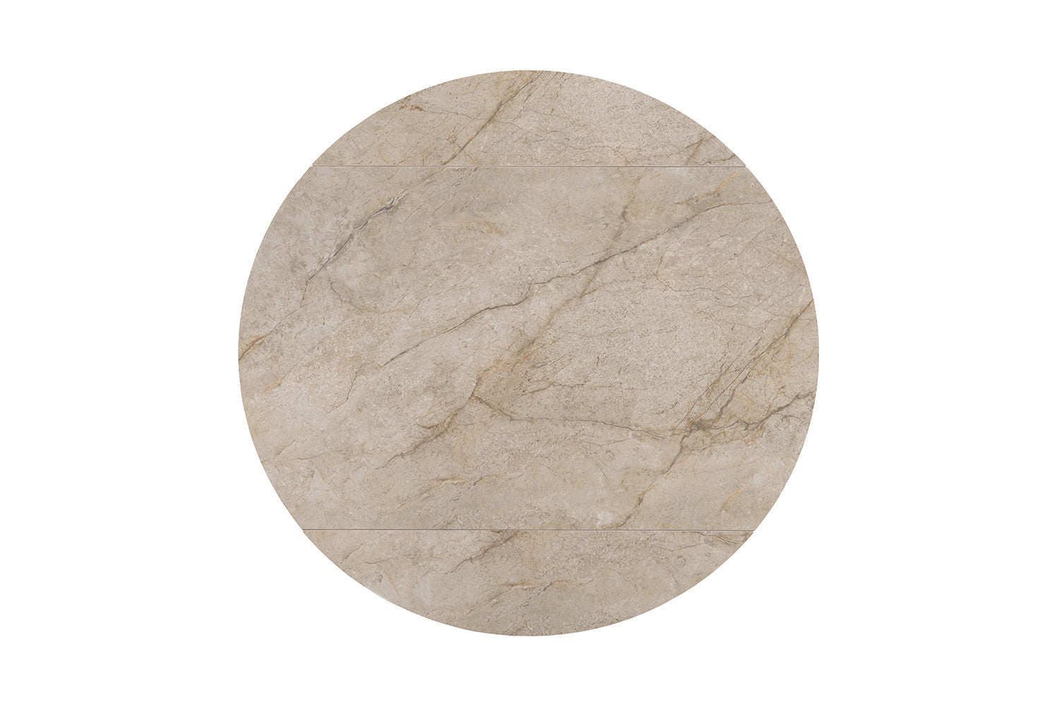 NEW - Uitschuifbare tafel 'Athéna' Rond 140-140x90 cm steen Shakspear Beige (2c) - foto 4