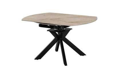 NEW - Uitschuifbare tafel 'Athéna' Rond 140-140x90 cm steen Shakspear Beige (2c) - foto 8