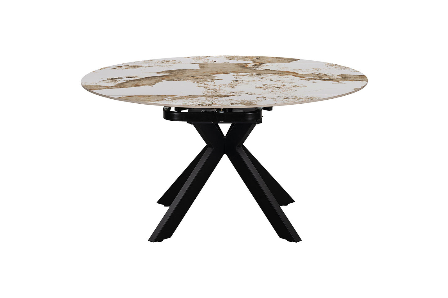 NEW - Uitschuifbare tafel 'Athéna' Rond 140-140x90 cm Glanz. steen Pandora (2c) - foto 6