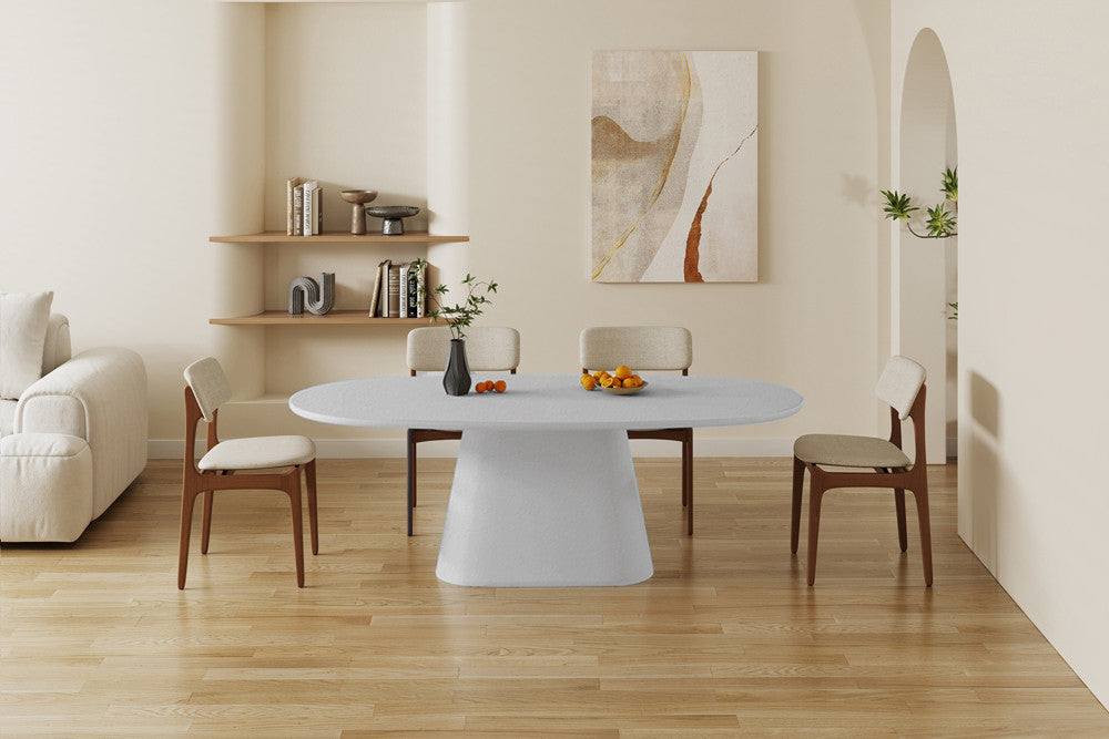 Tafel 'Tavira' 220 cm Ovaal Cement Ecru (2c) - foto 2