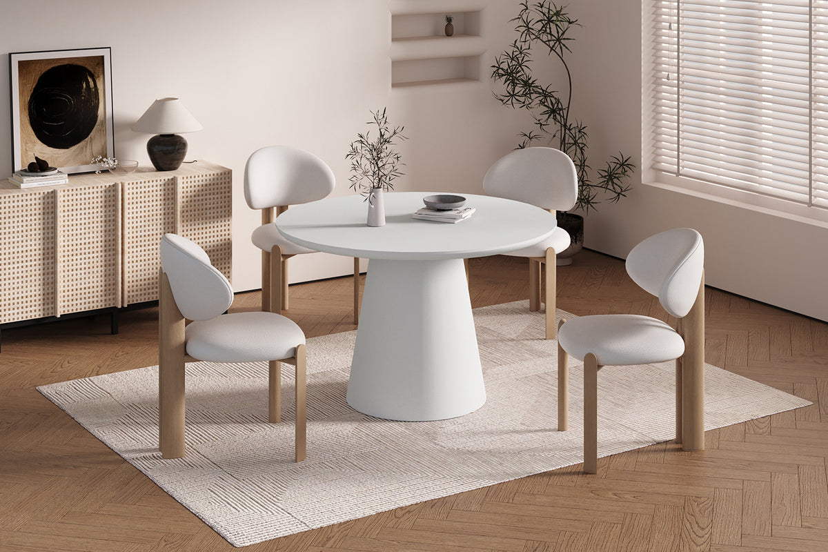 Tafel 'Tavira' 120 cm Rond Cement Ecru (2c) - foto 3