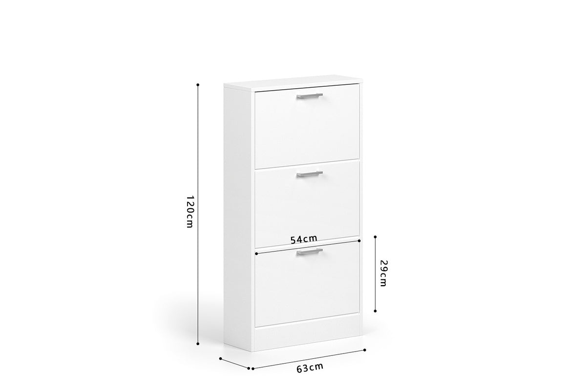 Schoenenkast 'Carini' 3 laden Wit (1c) - foto 7