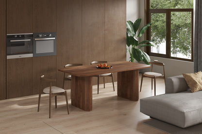 Tafel 'Jean' 200 cm Deens Ovaal Mango hout Lichtbruin (2c)