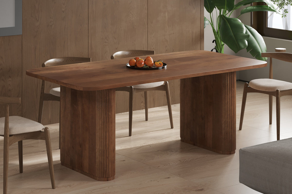 Tafel 'Jean' 200 cm Deens Ovaal Mango hout Lichtbruin (2c) - foto 2