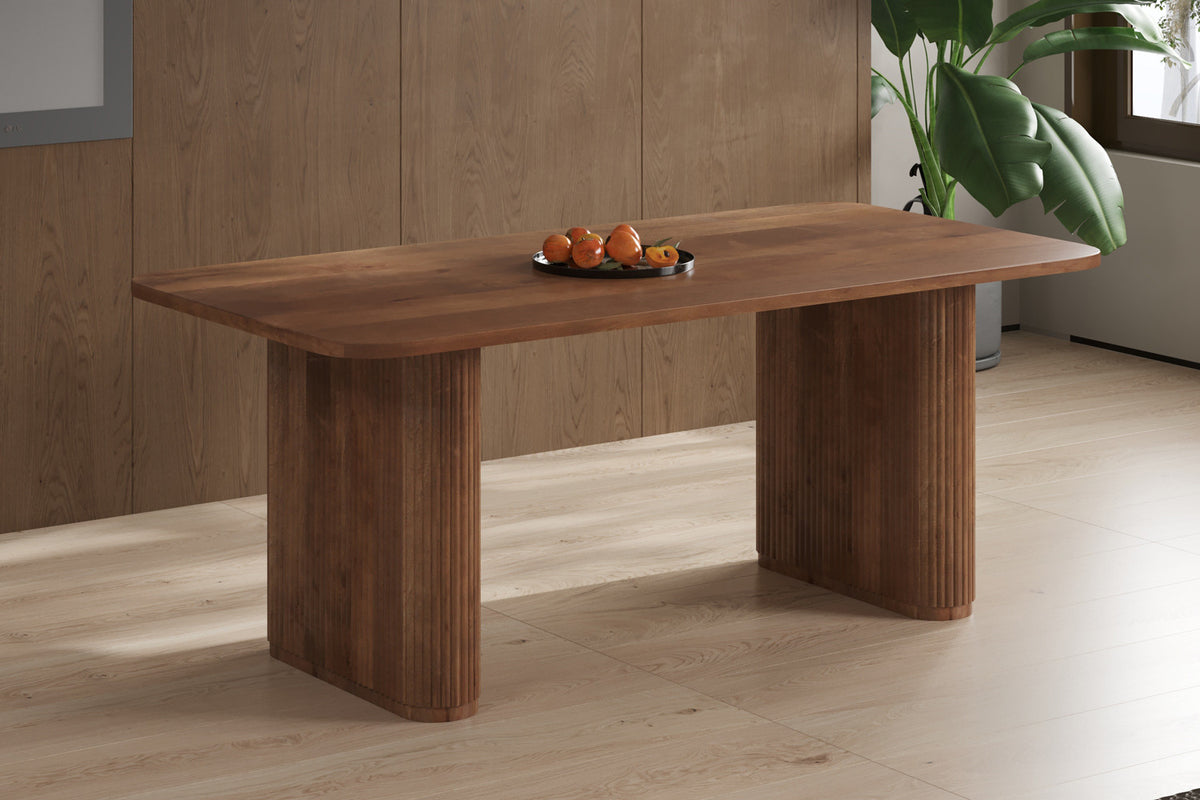 Tafel 'Jean' 200 cm Deens Ovaal Mango hout Lichtbruin (2c) - foto 3