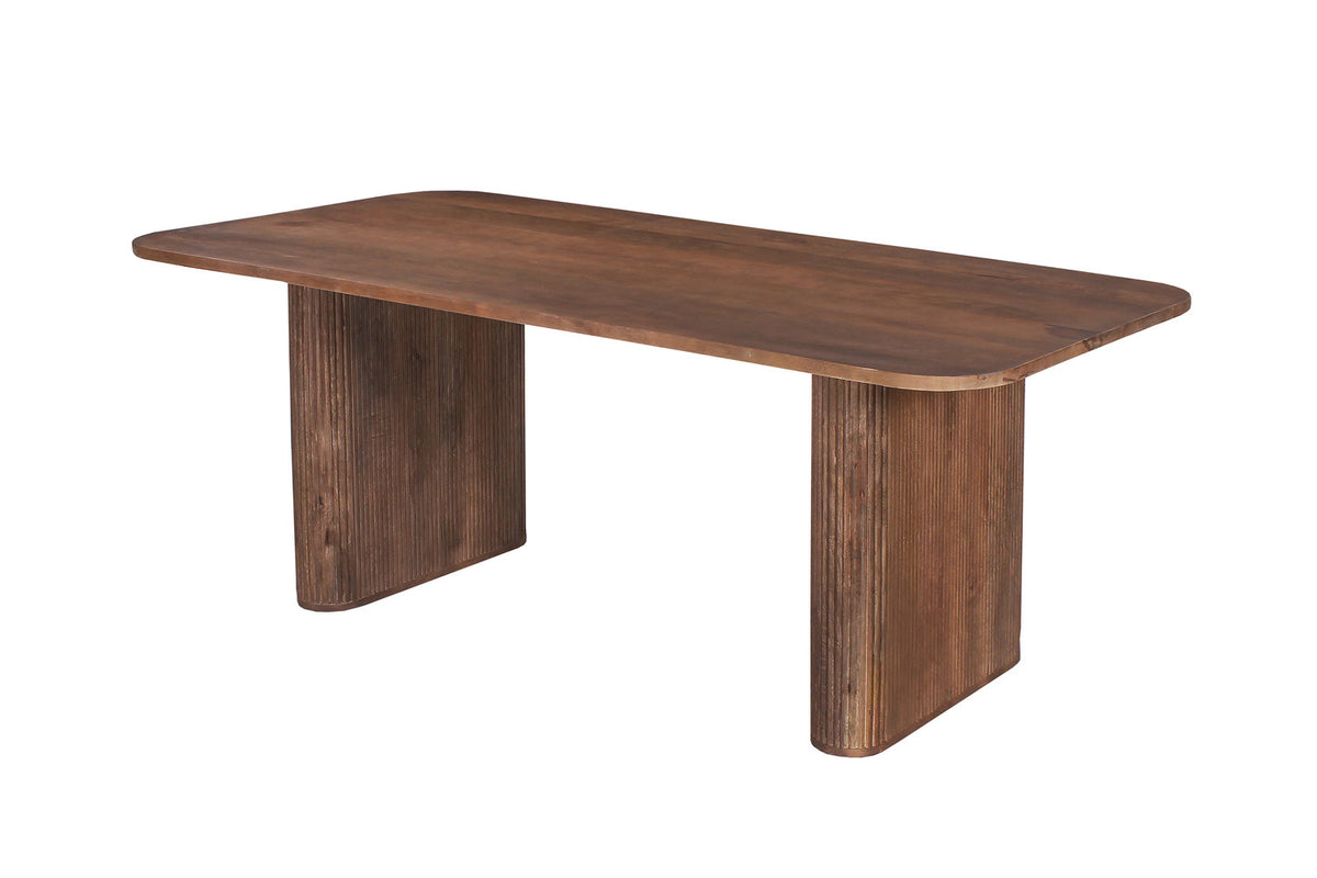 Tafel 'Jean' 200 cm Deens Ovaal Mango hout Lichtbruin (2c) - foto 6