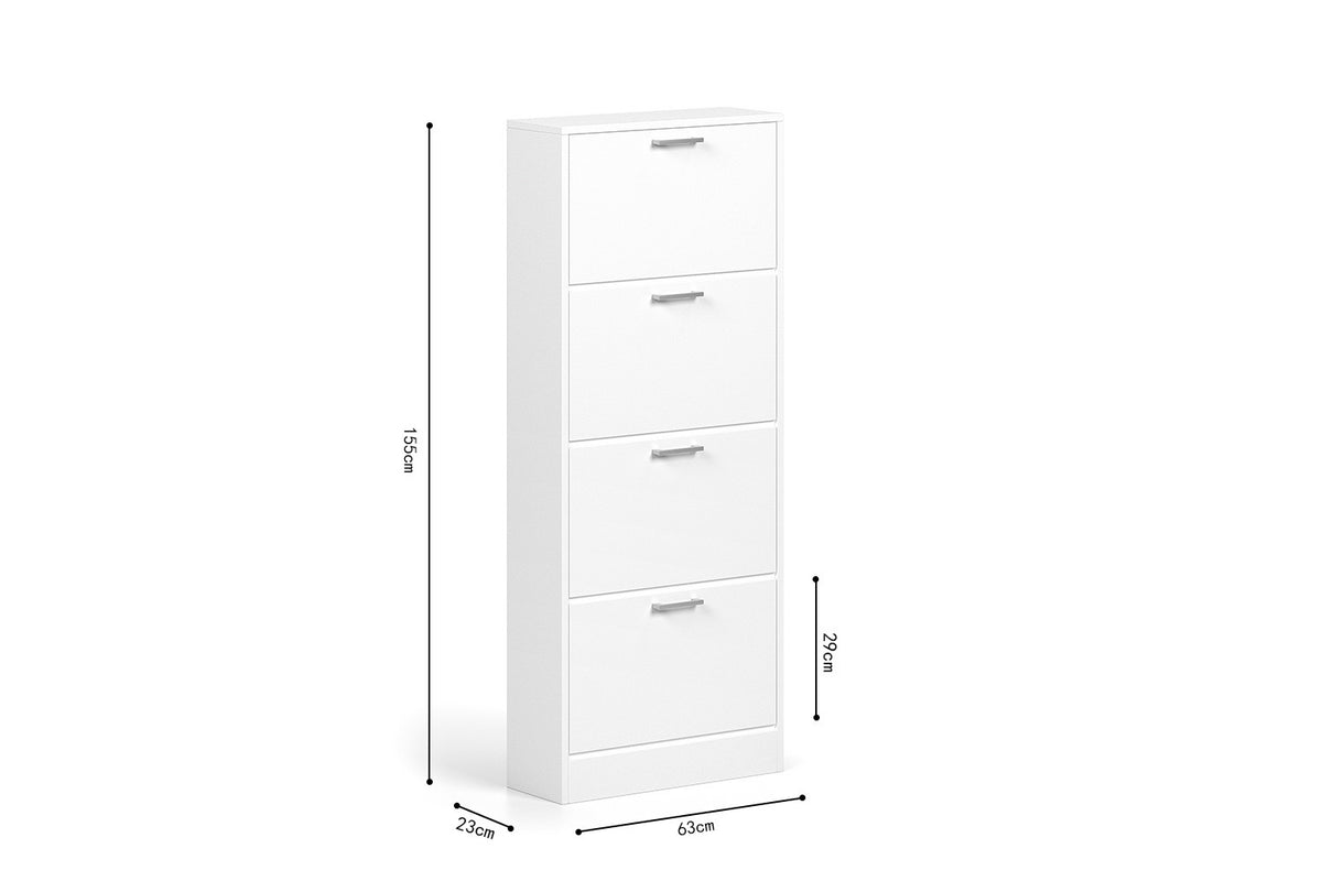 Schoenenkast 'Carini' 4 laden Wit (1c) - foto 7