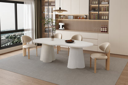 Tafel 'Faro' 220 cm Organisch Cement (3c) - foto 3
