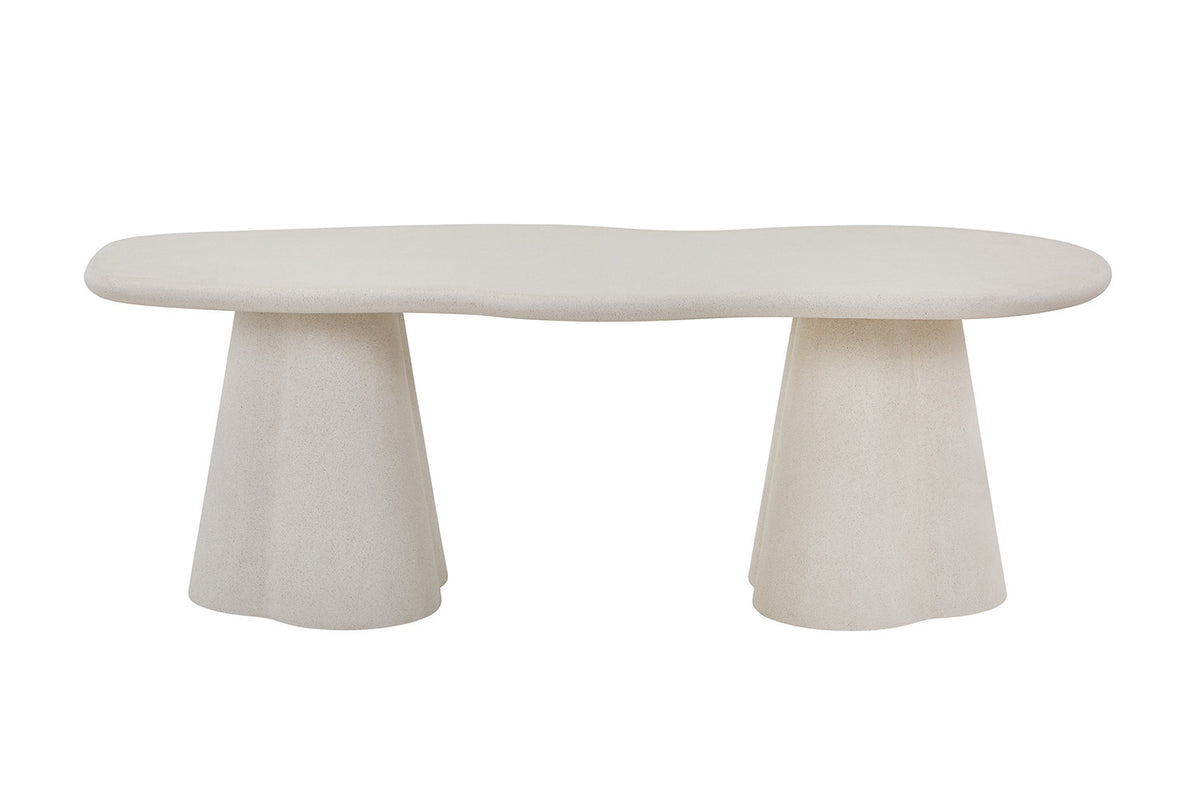 Tafel 'Faro' 220 cm Organisch Cement (3c) - foto 4