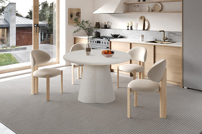 Tafel 'Faro' 120 cm Rond Cement (2c)