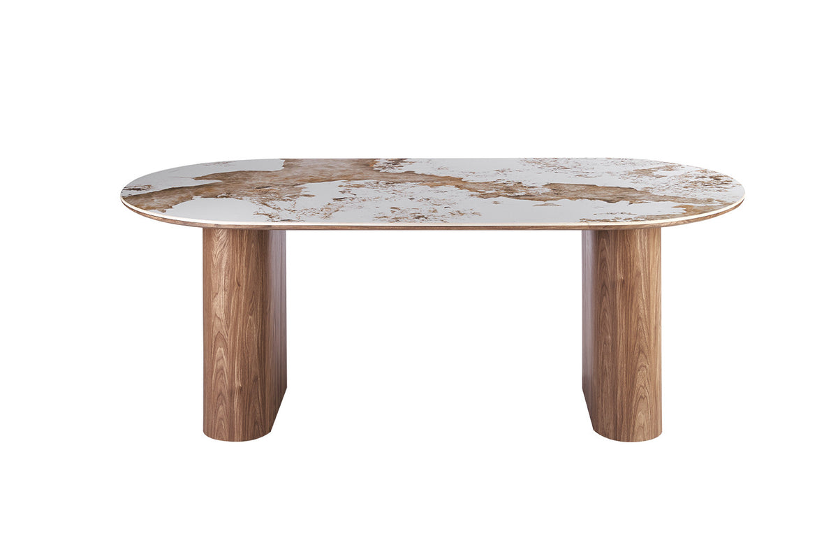 NEW - Tafel 'Evora' 210 cm Glanzend Steen Pandora (2c) - foto 4