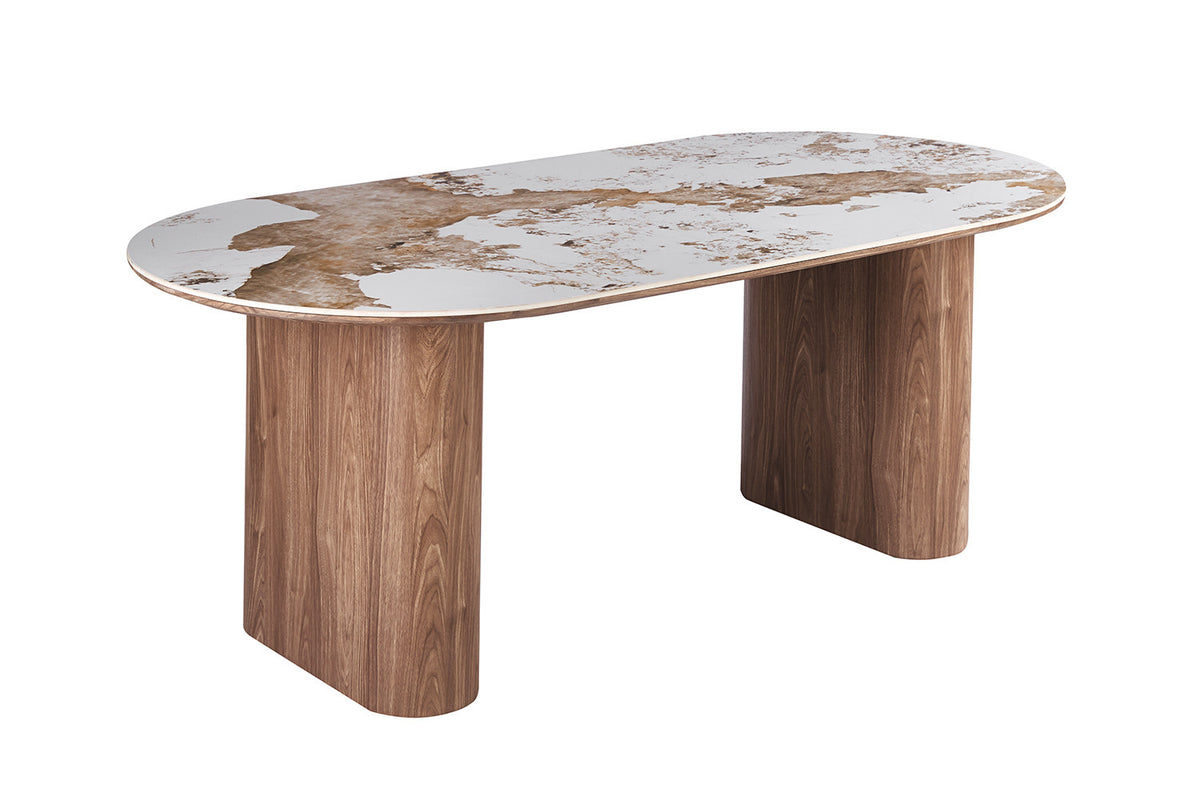 NEW - Tafel 'Evora' 210 cm Glanzend Steen Pandora (2c) - foto 5