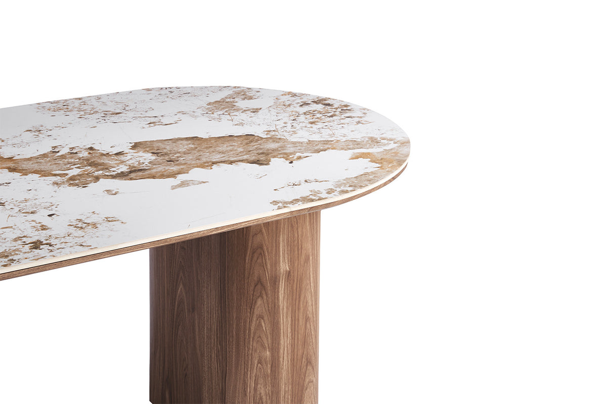 NEW - Tafel 'Evora' 210 cm Glanzend Steen Pandora (2c) - foto 6