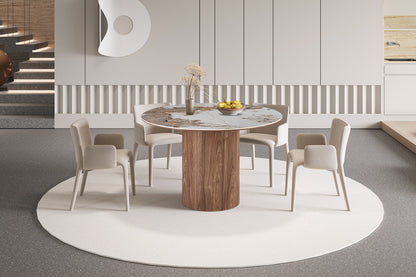 NEW - Tafel 'Evora' 120 cm Rond Glanzend Steen Pandora (2c) - foto 2