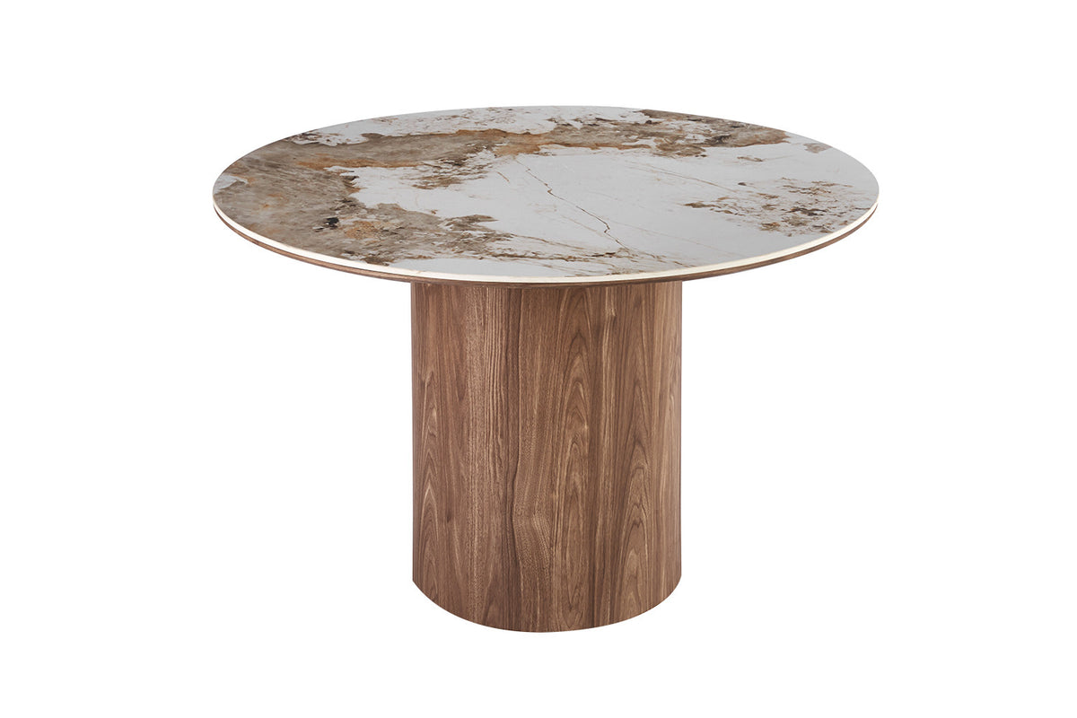 NEW - Tafel 'Evora' 120 cm Rond Glanzend Steen Pandora (2c) - foto 4