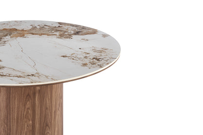 NEW - Tafel 'Evora' 120 cm Rond Glanzend Steen Pandora (2c) - foto 5