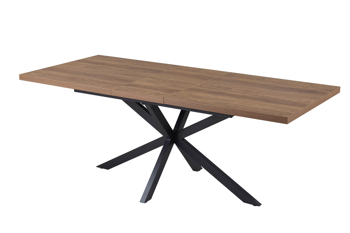 Uitschuifbare tafel 'Kos' 160-200 cm Donkerbruin (2c) - foto 10