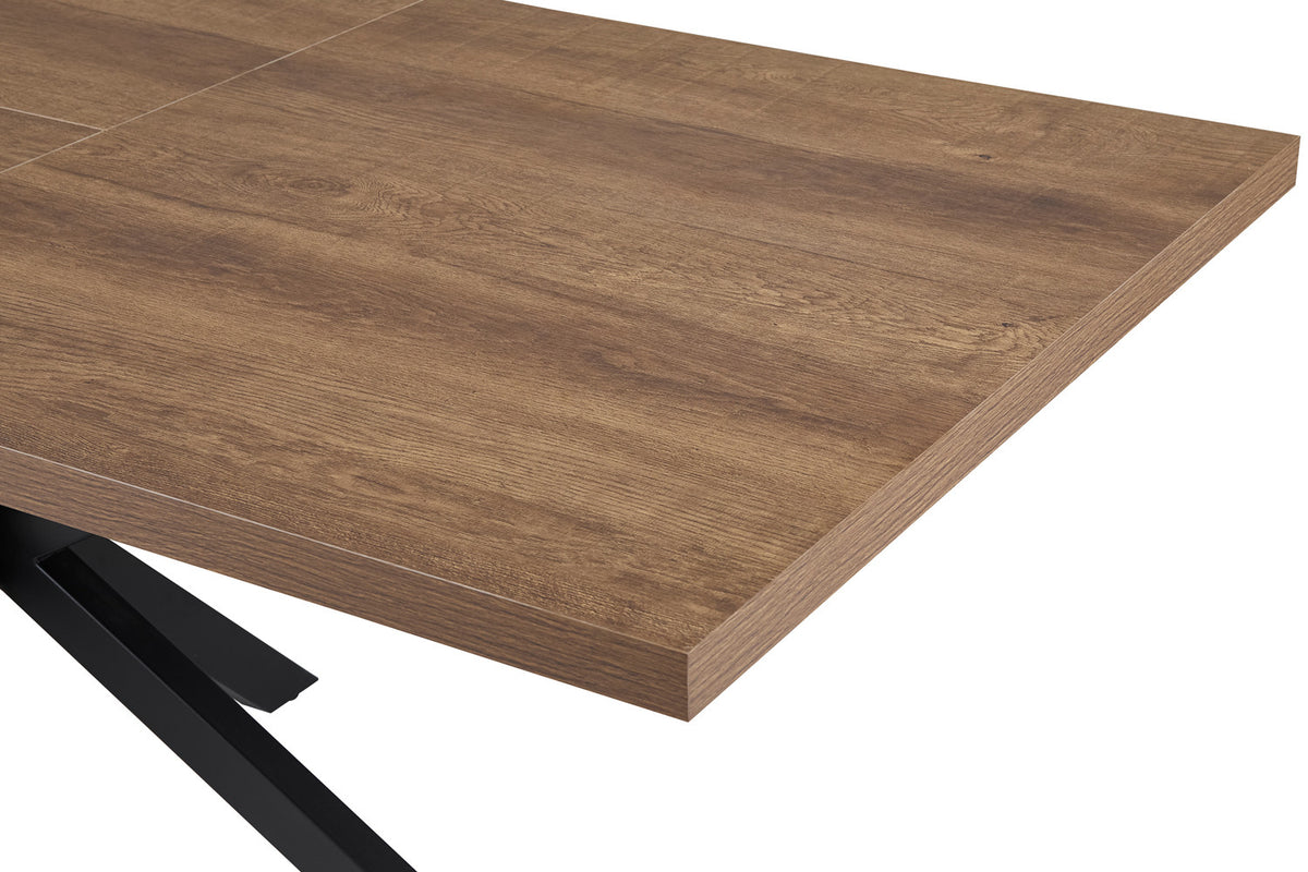 Uitschuifbare tafel 'Kos' 160-200 cm Donkerbruin (2c) - foto 12