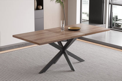 Uitschuifbare tafel 'Kos' 160-200 cm Donkerbruin (2c) - foto 3