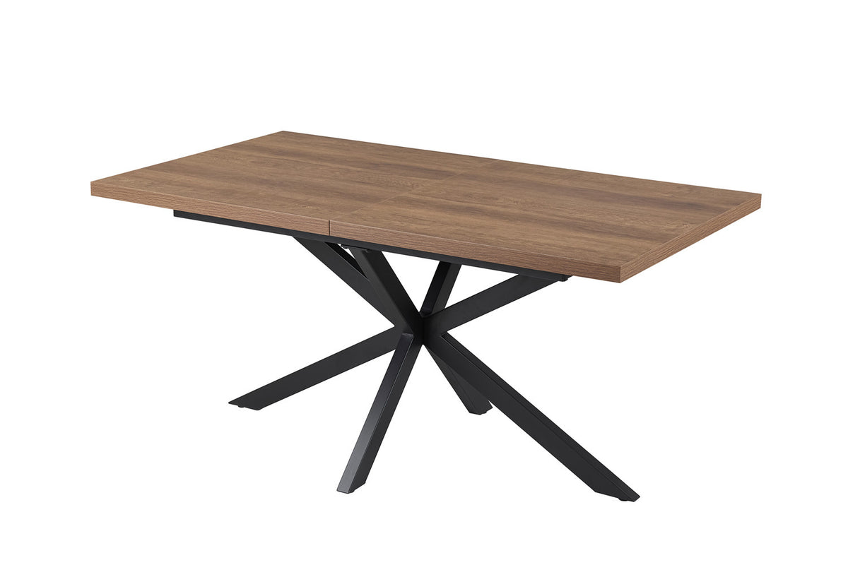 Uitschuifbare tafel 'Kos' 160-200 cm Donkerbruin (2c) - foto 9