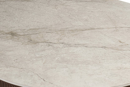 NEW - Tafel 'Vigo' 180 cm Ovaal Decor Donkere Eik Shakespear Beige (2c) - foto 9