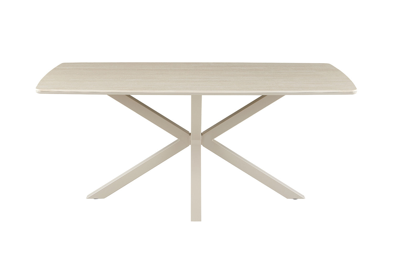 NEW - Tafel 'Noa' 180x90 cm Deens Ovaal Baroque Beige  - Grijs Voet (2c) - foto 4