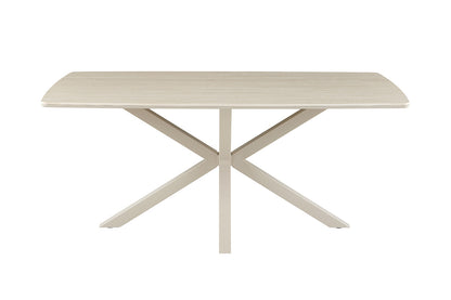 NEW - Tafel 'Noa' 180x90 cm Deens Ovaal Baroque Beige  - Grijs Voet (2c) - foto 4