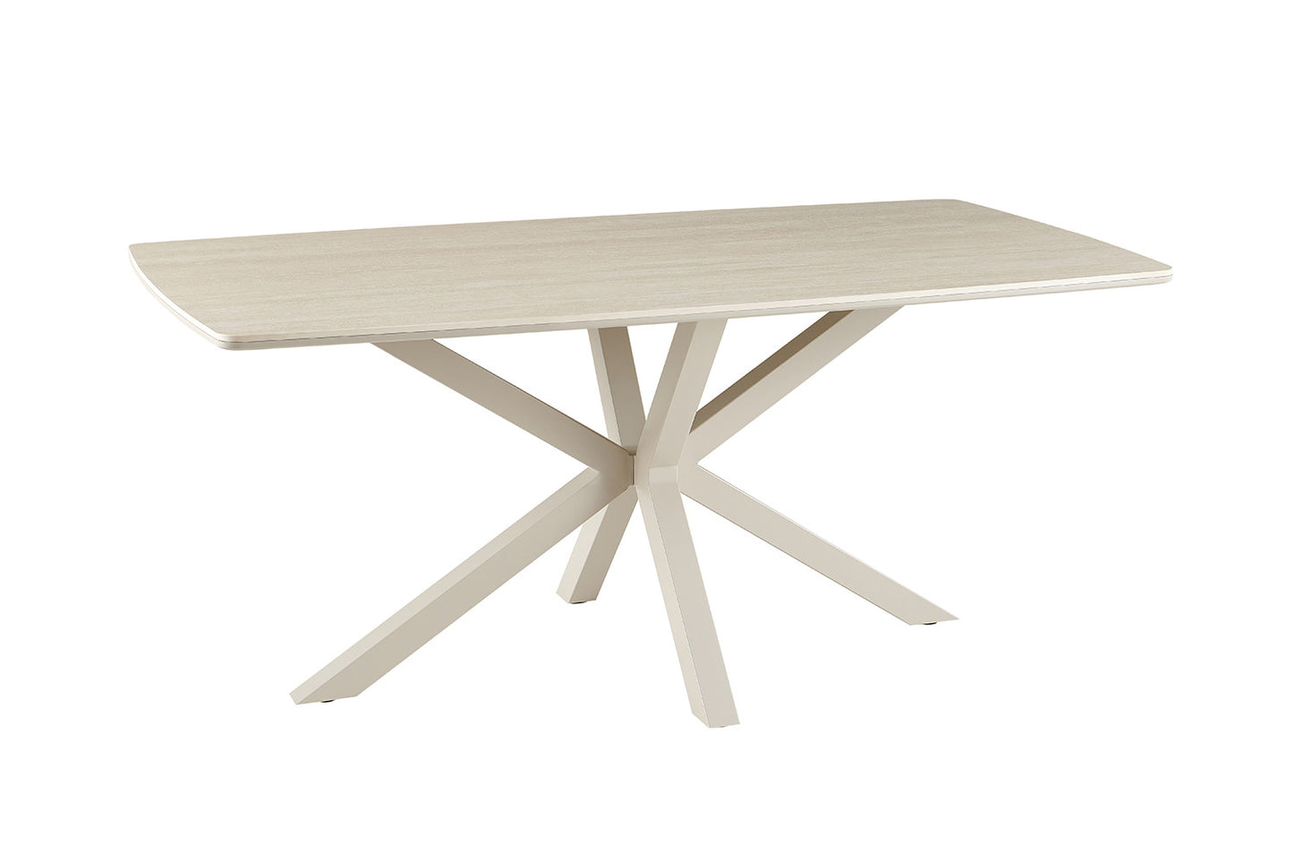 NEW - Tafel 'Noa' 180x90 cm Deens Ovaal Baroque Beige  - Grijs Voet (2c) - foto 5