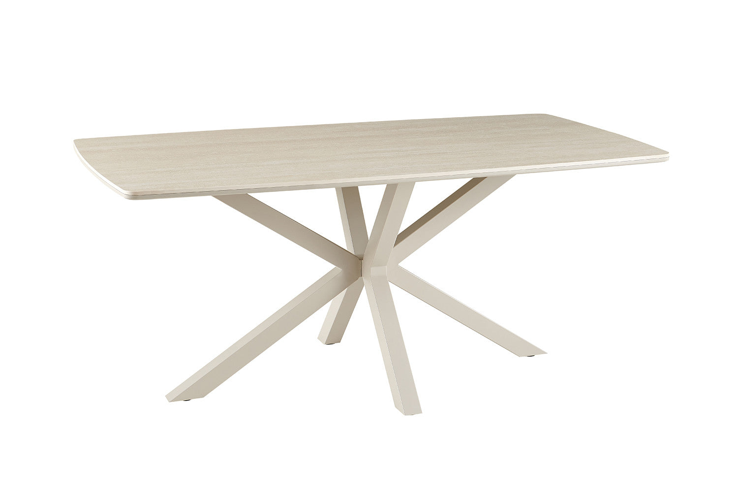 NEW - Tafel 'Noa' 180x90 cm Deens Ovaal Baroque Beige  - Grijs Voet (2c) - foto 5