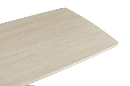 NEW - Tafel 'Noa' 180x90 cm Deens Ovaal Baroque Beige  - Grijs Voet (2c) - foto 6