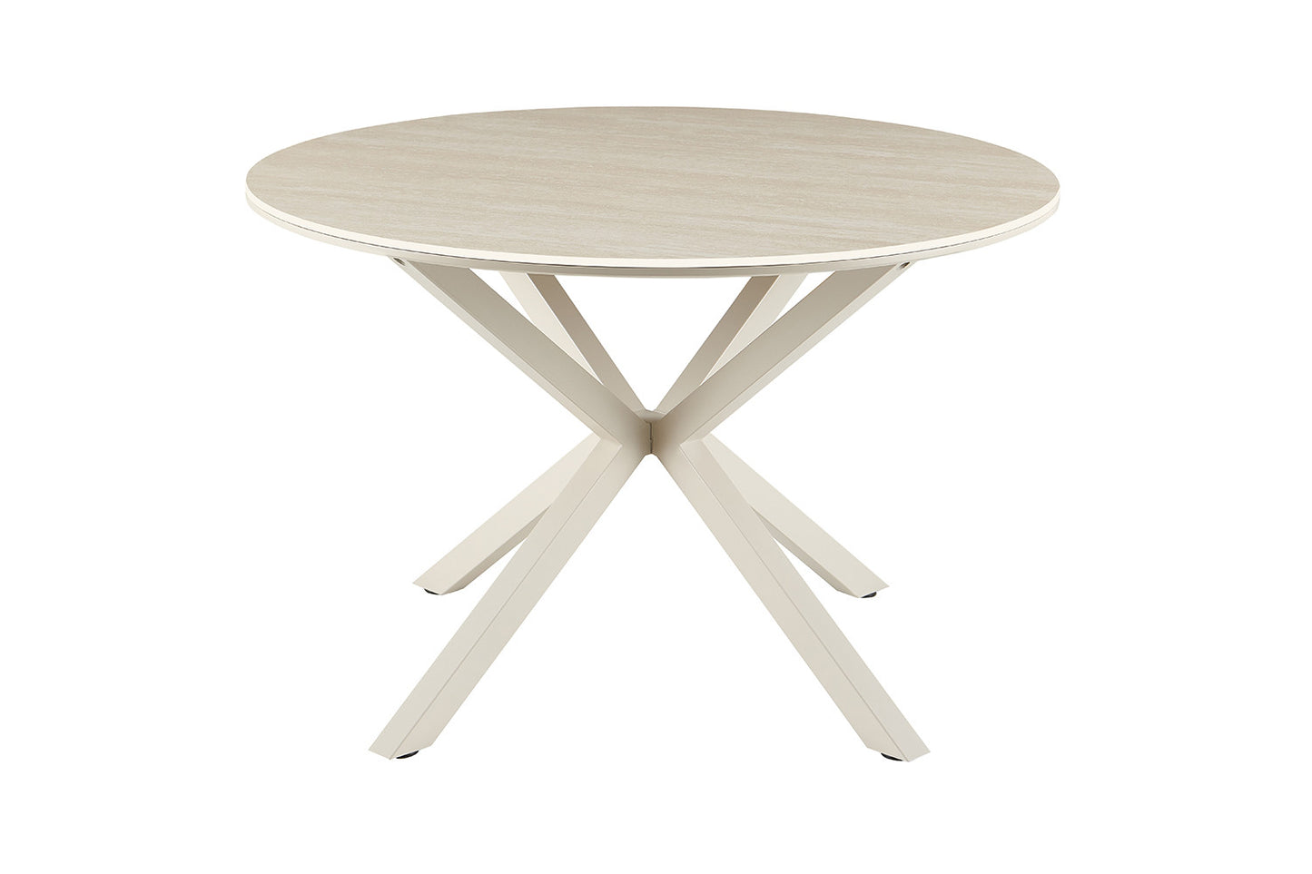 NEW - Tafel 'Noa' 120 cm Rond Baroque Beige - Grijs Voet (2c) - foto 4