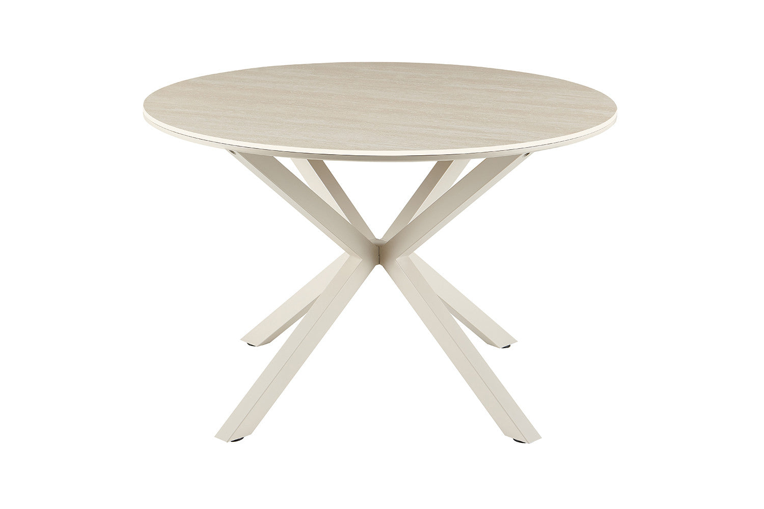 NEW - Tafel 'Noa' 120 cm Rond Baroque Beige - Grijs Voet (2c) - foto 4
