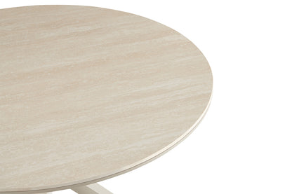 NEW - Tafel 'Noa' 120 cm Rond Baroque Beige - Grijs Voet (2c) - foto 6