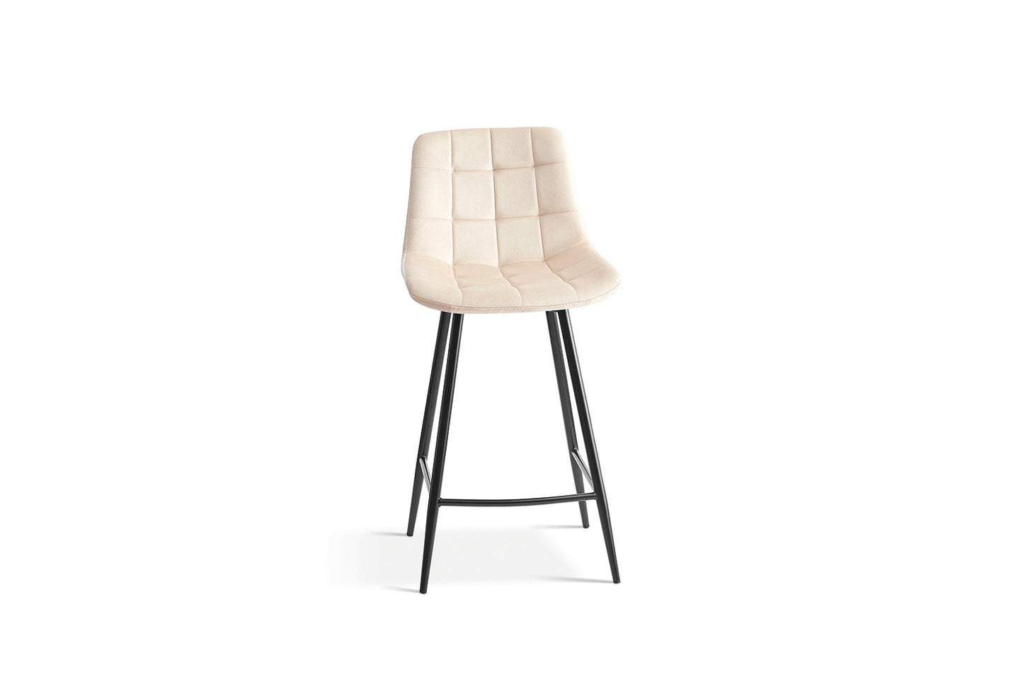 Counterstoel 'Juta' Fluweel Beige (2/doos) - foto 4