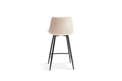 Counterstoel 'Juta' Fluweel Beige (2/doos) - foto 5