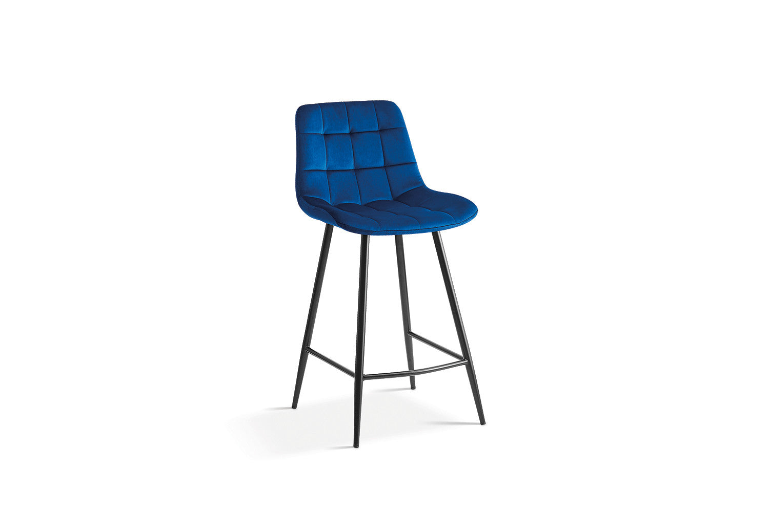 Counterstoel 'Juta' Fluweel Blauw (2/doos) - foto 3
