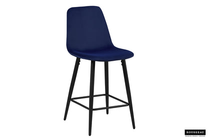 SALE - Counterstoel 'Boy' Fluweel Donkerblauw (2/doos) - foto 2