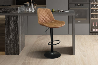 Barstoel 'Madrid' PU Ote Topper 02 Cognac (2/doos) - foto 2