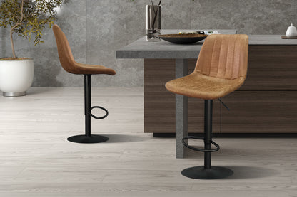 Barstoel 'Barcelona' PU Ote Topper 02 Cognac (2/doos)
