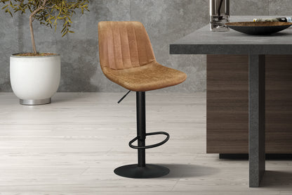 Barstoel 'Barcelona' PU Ote Topper 02 Cognac (2/doos) - foto 2