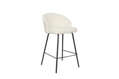SALE - Counterstoel 'June' Bouclé Wit (2/doos) - foto 4