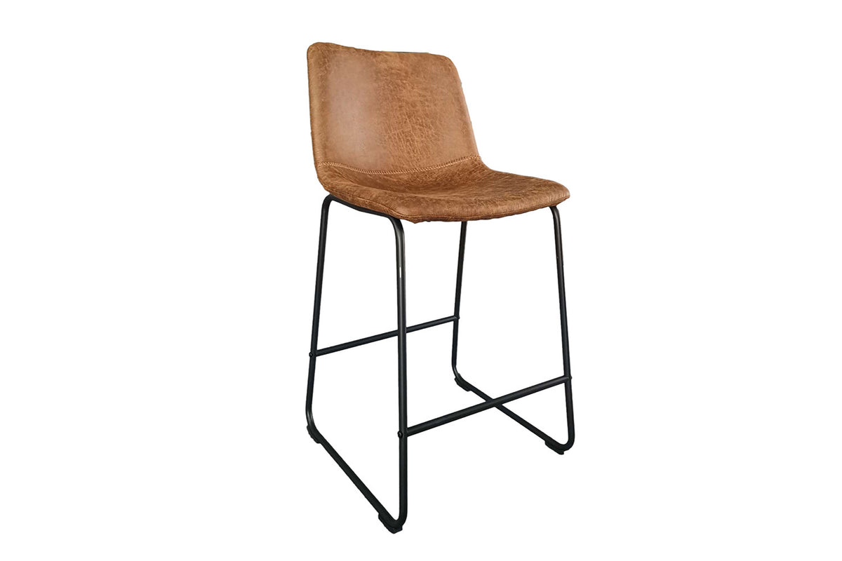 SALE - Counterstoel 'Mancia' PU Ote Topper 02 Cognac (2/doos) - foto 4