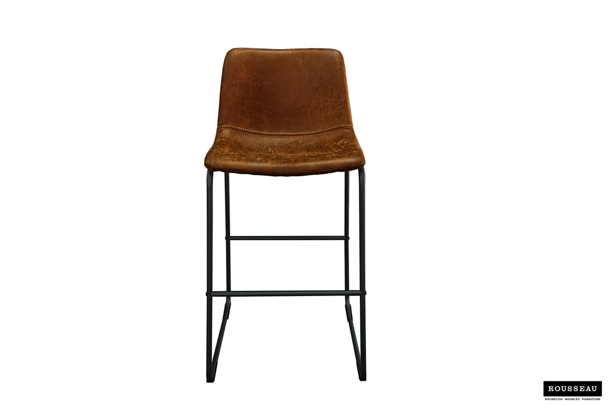 Barstoel 'Mancia' PU Ote Topper 02 Cognac (2/doos) - foto 2