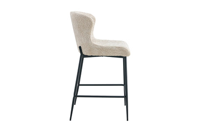 Counterstoel 'Lisa' Bouclé Beige (2/doos) - foto 6