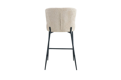 Counterstoel 'Lisa' Bouclé Beige (2/doos) - foto 7