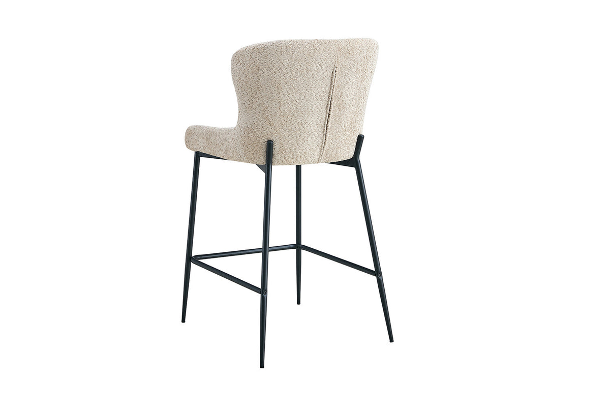 Counterstoel 'Lisa' Bouclé Beige (2/doos) - foto 8
