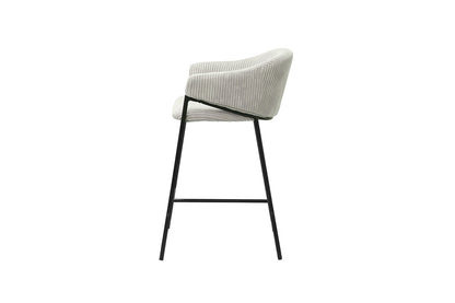 SALE - Counterstoel 'Hugo' Corduroy Lichtgrijs (2/doos) - foto 6
