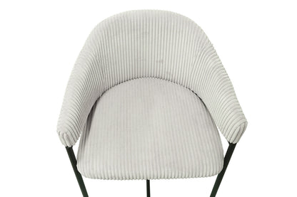 SALE - Counterstoel 'Hugo' Corduroy Lichtgrijs (2/doos) - foto 9